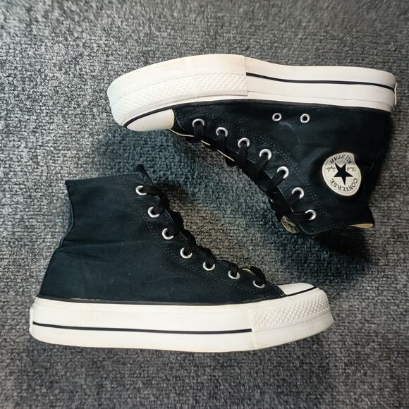 Converse Chuck Taylor All Star Lift Platform Women Size 9 Black High Top - Picture 4 of 10